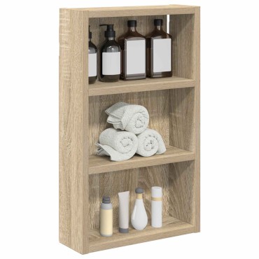vidaXL Ντουλάπα τοίχου μπάνιου Δρύς Sonoma 30x10x50 εκ 1 τεμ.