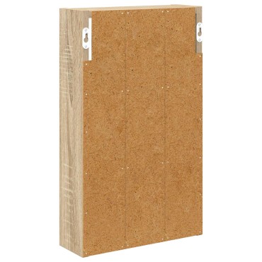 vidaXL Ντουλάπα τοίχου μπάνιου Δρύς Sonoma 30x10x50 εκ 1 τεμ.
