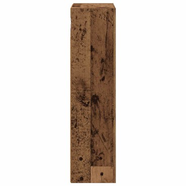 vidaXL Ντουλάπα τοίχου μπάνιου Παλιό ξύλο 30x16x62,5cm 1 τεμ.