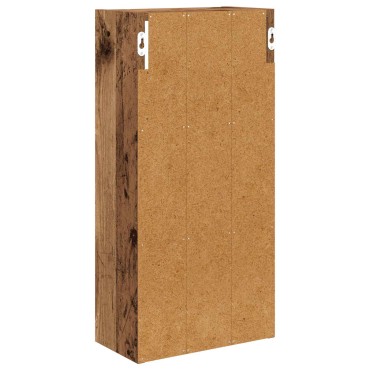 vidaXL Ντουλάπα τοίχου μπάνιου Παλιό ξύλο 30x16x62,5cm 1 τεμ.