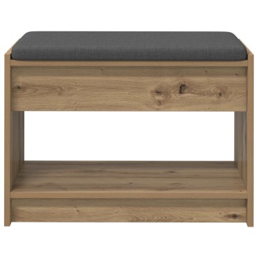 vidaXL Παγκάκι Χαλωρίου Τεχνίτικη Δρυς 63x38x45 εκ 1 τεμ.