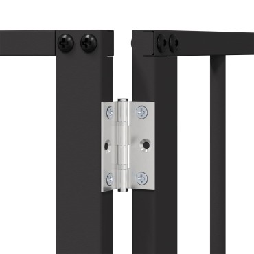 vidaXL Πόρτα Σκύλου 6 τμχ. Μαύρο 80 x 100 cm Επικαλυμμένος Χάλυβας