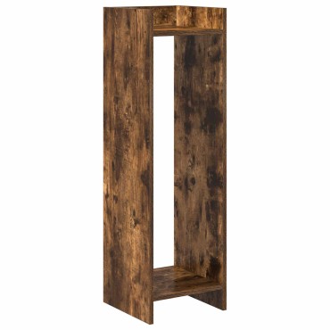 vidaXL Βάση φυτών 2 τεμ. Καπνισμένο Ξύλο Δρυός 30 x 30 x 100 εκ