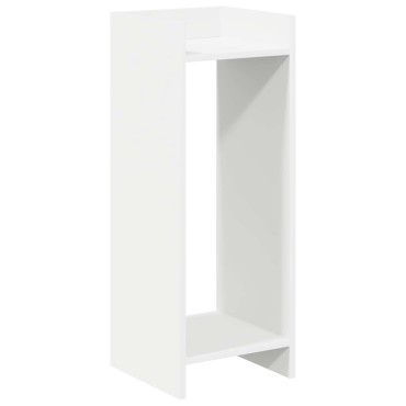 vidaXL Βάση φυτών Λευκός 30 x 30 x 80 cm Μηχανικά επεξεργασμένο ξύλο