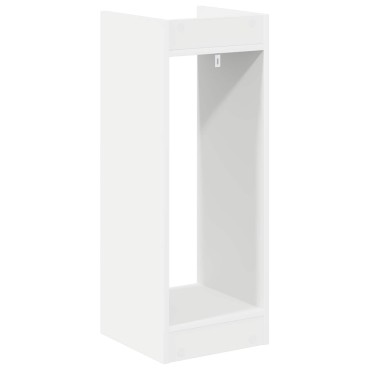 vidaXL Βάση φυτών Λευκός 30 x 30 x 80 cm Μηχανικά επεξεργασμένο ξύλο