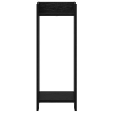 vidaXL Βάση φυτών Μαύρη Δρυς 30 x 30 x 80 cm
