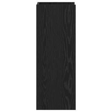 vidaXL Βάση φυτών 2 τμχ. Μαύρη Δρυς 30 x 30 x 80 cm