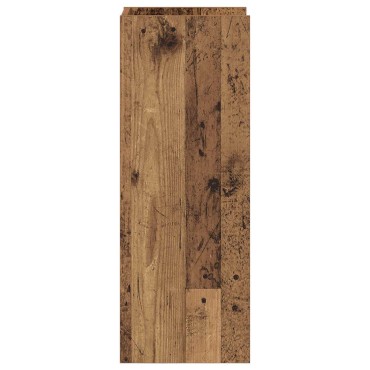 vidaXL Βάση φυτών Παλιό ξύλο 30 x 30 x 80 cm