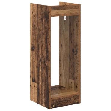 vidaXL Βάση φυτών Παλιό ξύλο 30 x 30 x 80 cm