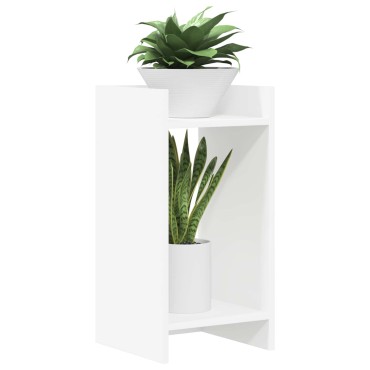 vidaXL Βάση φυτών 2 τμχ. Λευκός 30 x 30 x 60 cm