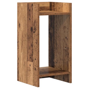 vidaXL Βάση φυτών Παλιό ξύλο 30 x 30 x 60 cm