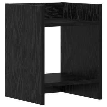 vidaXL Βάση φυτών 2 τμχ. Μαύρη Δρυς 30 x 30 x 40 cm
