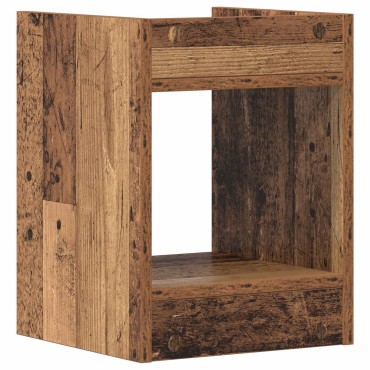 vidaXL Βάση φυτών 2 τμχ. Παλιό ξύλο 30 x 30 x 40 cm