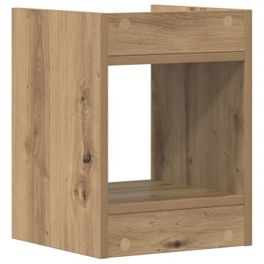 vidaXL Βάση φυτών Τεχνίτικη Δρυς 30 x 30 x 40 cm