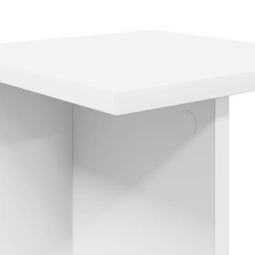 vidaXL Βάση φυτών Λευκός 25 x 25,5 x 100,5 εκ.
