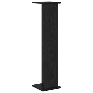 vidaXL Βάση φυτών 2 τεμ. Μαύρη Δρυς 25 x 25,5 x 100,5 εκ.