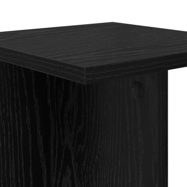 vidaXL Βάση φυτών 2 τεμ. Μαύρη Δρυς 25 x 25,5 x 100,5 εκ.