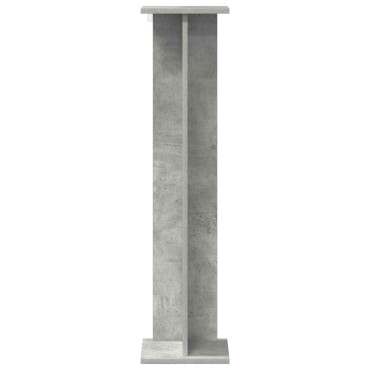 vidaXL Βάση φυτών 2 τμχ. Σκυρόχρωμο Γκρι 25 x 25,5 x 100,5 εκ.