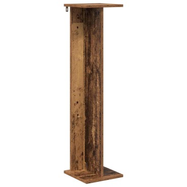 vidaXL Βάση φυτών 2 τεμ. Παλαιωμένο ξύλο 25 x 25,5 x 100,5 εκ.