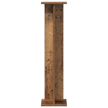 vidaXL Βάση φυτών 2 τεμ. Παλαιωμένο ξύλο 25 x 25,5 x 100,5 εκ.