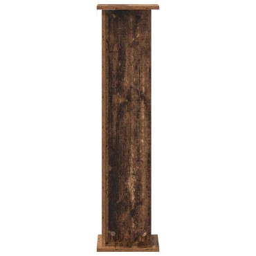 vidaXL Βάση φυτών 2 τεμ. Παλαιωμένο ξύλο 25 x 25,5 x 100,5 εκ.