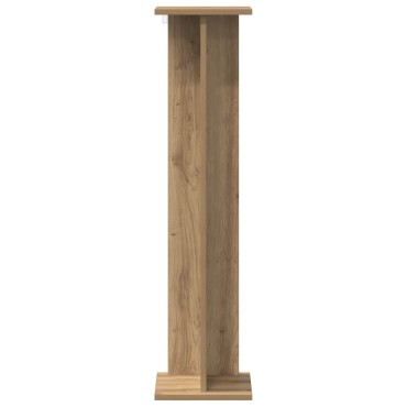 vidaXL Βάση φυτών Τεχνίτικη Δρυς 25 x 25,5 x 100,5 εκ.