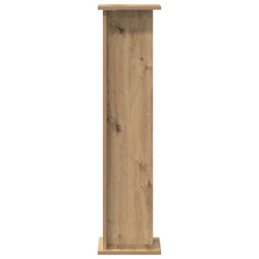 vidaXL Βάση φυτών Τεχνίτικη Δρυς 25 x 25,5 x 100,5 εκ.