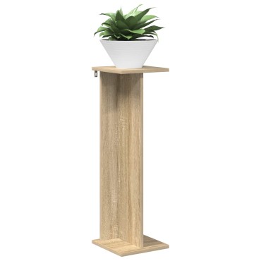 vidaXL Βάση φυτών Sonoma Δρυς 25 x 25,5 x 80,5 εκ. Επεξεργασμένο Ξύλο