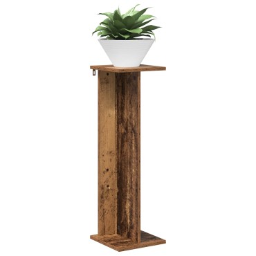 vidaXL Βάση φυτών 2 τεμ. Παλαιωμένο ξύλο 25 x 25,5 x 80,5 εκ.