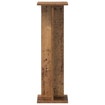 vidaXL Βάση φυτών 2 τεμ. Παλαιωμένο ξύλο 25 x 25,5 x 80,5 εκ.