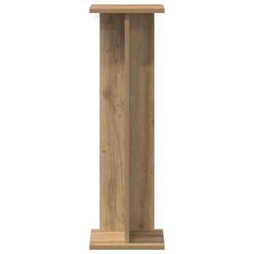 vidaXL Βάση φυτών Τεχνίτικη Δρυς 25 x 25,5 x 80,5 εκ.