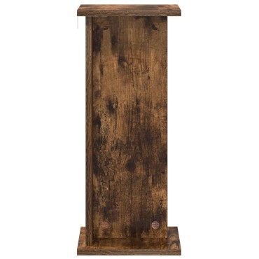 vidaXL Βάση φυτών Καπνισμένο Ξύλο Δρυός 25 x 25,5 x 60,5 εκ.