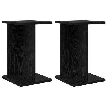 vidaXL Βάση φυτών 2 τμχ. Μαύρη Δρυς 25 x 25,5 x 40,5 εκ.