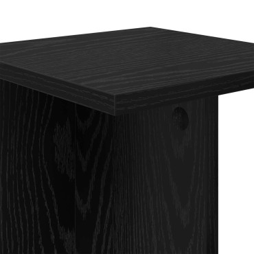 vidaXL Βάση φυτών 2 τεμ. Μαύρη Δρυς 25 x 25,5 x 40,5 εκ.