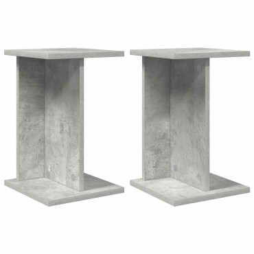 vidaXL Βάση φυτών 2 τμχ. Σκυρόχρωμο Γκρι 25 x 25,5 x 40,5 εκ.