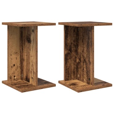 vidaXL Βάση φυτών 2 τμχ. Παλιό ξύλο 25 x 25,5 x 40,5 εκ.