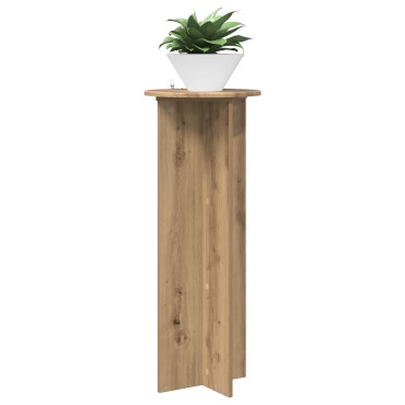 vidaXL Βάση φυτών 2 τμχ. Artisan Δρυς Ø40 x 100 εκ. Επεξεργασμένο Ξύλο