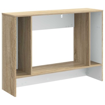 vidaXL Τραπέζι κονσόλας Ριγέ Δρύς Sonoma 101x29x74cm