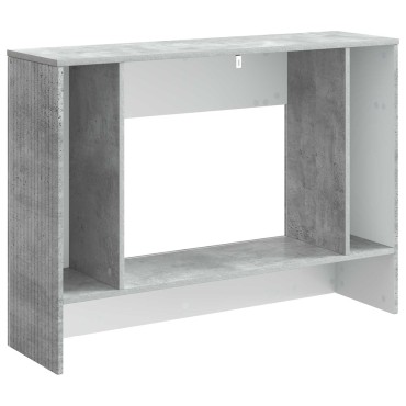 vidaXL Τραπέζι κονσόλας Ριγέ Σκυρόχρωμο Γκρι 101x29x74cm