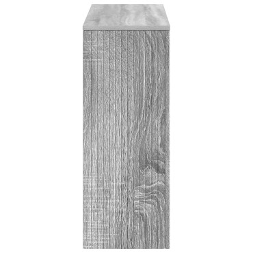 vidaXL Τραπέζι κονσόλας Ριγέ Γκρι Σονομά 101x29x74cm