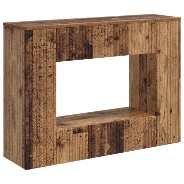 vidaXL Τραπέζι κονσόλας Ριγέ Παλιό ξύλο 101x29x74cm