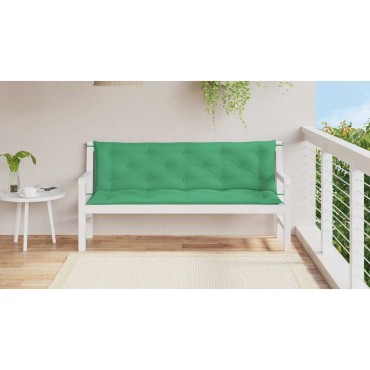 vidaXL Μαξιλάρι Πάγκου Κήπου Πράσινο 150x(50+50)x7cm Ύφασμα Oxford