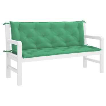 vidaXL Μαξιλάρι Πάγκου Κήπου Πράσινο 150x(50+50)x7cm Ύφασμα Oxford