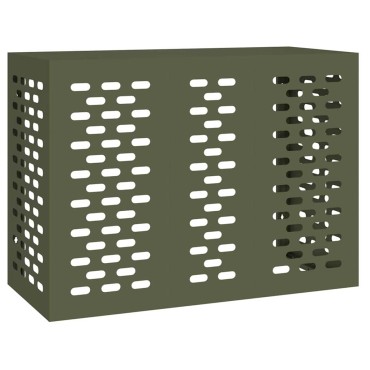vidaXL Κάλυμμα κλιματιστικού Λαδί 110 x 50 x 80 cm