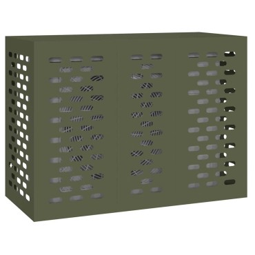 vidaXL Κάλυμμα κλιματιστικού Λαδί 110 x 50 x 80 cm