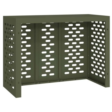 vidaXL Κάλυμμα κλιματιστικού Λαδί 110 x 50 x 80 cm