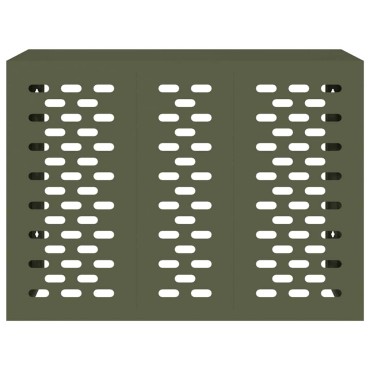 vidaXL Κάλυμμα κλιματιστικού Λαδί 110 x 50 x 80 cm