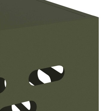 vidaXL Κάλυμμα κλιματιστικού Λαδί 110 x 50 x 80 cm