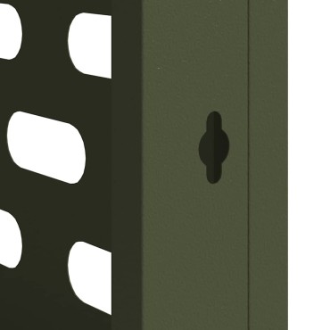 vidaXL Κάλυμμα κλιματιστικού Λαδί 110 x 50 x 80 cm