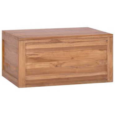 vidaXL Έπιπλο Μπάνιου/Νιπτήρα Επιτοίχιο 60x45x30cm Μασίφ Ξύλο Teak 1 τεμ.